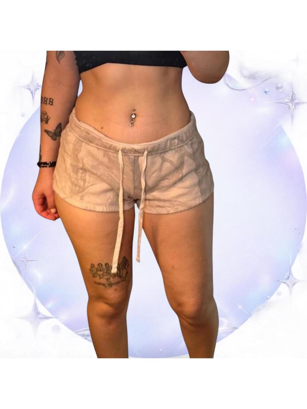 Hollister Camo Micro Lounge Shorts – Size M 🤎🌲